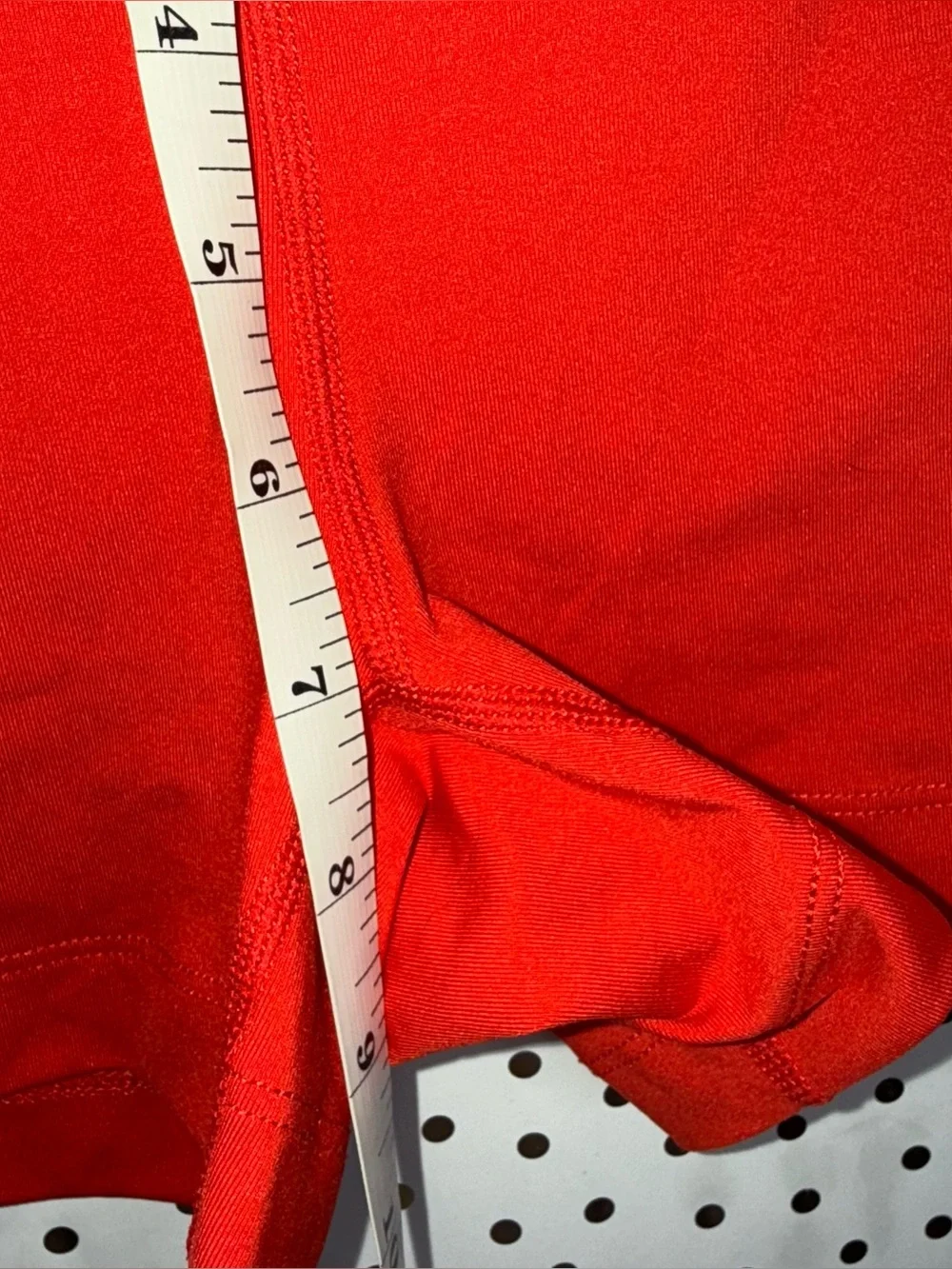 Nike Red Women's Training Bike Shorts with Pink Waistband